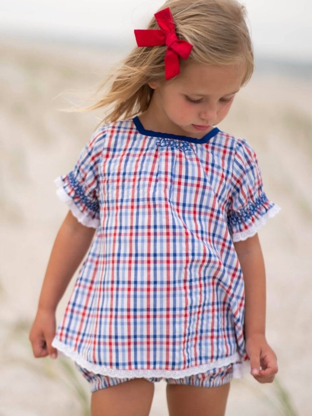 Well Dressed Wolf Plaid Tunic and Shorts Size 6 NWT